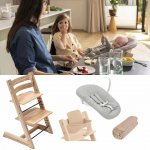 Stokke Set Tripp Trapp + Baby set + Newborn set Natural + deka Golden Sand – Zboží Mobilmania