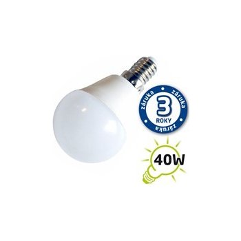 Tipa žárovka LED 230V 5W E14 G45 mini globe teplá bílá