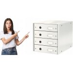 Leitz box Click & Store 4 zásuvky bílý – Hledejceny.cz