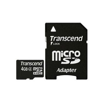 Transcend microSDHC 4 GB Class 4 TS4GUSDHC4