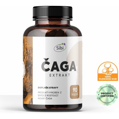 Sibi Čaga extrakt 500 mg 90 kapslí – Hledejceny.cz
