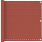 Greatstore Balkonová zástěna terakota 90 x 600 cm HDPE – Hledejceny.cz