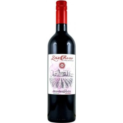 Montespada Rosso Zero 0% 0,75 l (holá láhev) – Hledejceny.cz
