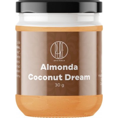 BrainMax Pure Almonda Coconut Dream Mandlový krém s kokosem 30 g – Zboží Mobilmania