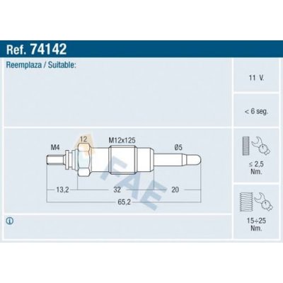 FAE Žhavicí svíčka 74142 – Hledejceny.cz