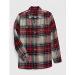 GAP 729978-08 dětská flanelová košile červená – Zboží Dáma