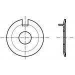 PROFISTYL DIN 432 podložka pojistná s vnějším nosem pozink Varianta: DIN 432 podložka pojistná s vnějším nosem ZnB 4,3 pro M4 – Hledejceny.cz