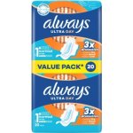 Always Hygienické Vložky Ultra Day Normal Velikost 1 Křidélka 20 ks – Zboží Dáma