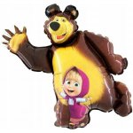 GRABO fóliový balónek Máša a Medvěd 42" 107cm nafukovací – Zbozi.Blesk.cz