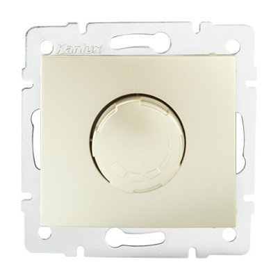 KANLUX DOMO Otočný stmívač 500W s filtrem -perleťově bílá – Zboží Mobilmania