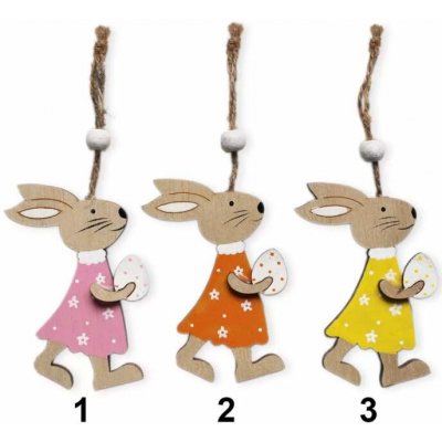 Lepaso Zajíc závěs dřevo 2ks/8cm mix – Hledejceny.cz