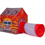 IPLAY dětský stan požární stanice s tunelem – Zboží Dáma