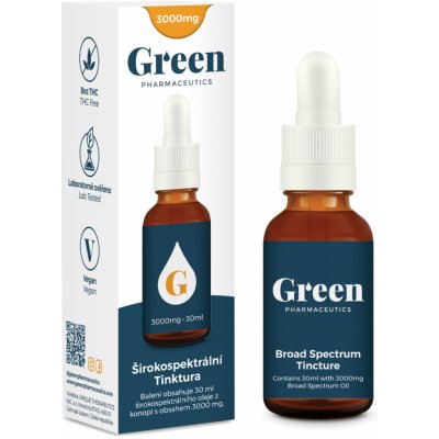 Green Pharma Broad Spectrum Tinktura Original 3000 mg 30 ml