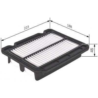 Vzduchový filtr BOSCH F 026 400 043 (F026400043) – Hledejceny.cz