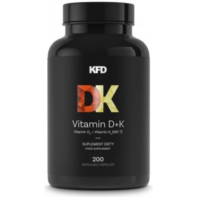 KFD Vitamín D+K 200 kapslí