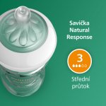 Philips Avent láhev Natural Response skleněná transparentní 240 ml – Zboží Dáma