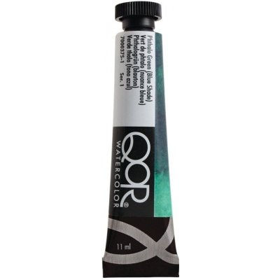 QoR Akvarelová barva 11ml 345 Phthalo Blue (Green Shade) – Zboží Mobilmania