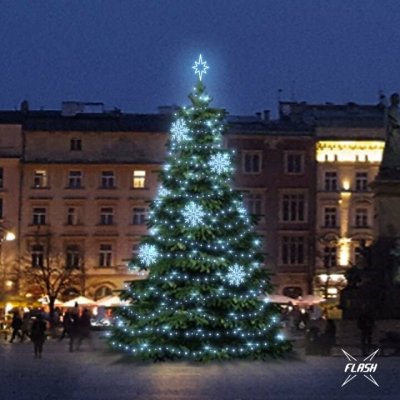 DECOLED, DLED TFS3023 LED světelná sada na stromy vysoké 9-11m, ledová bílá s Flash, dekory 8EFD08 – Hledejceny.cz