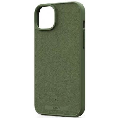 Pouzdro Njord Suede MagSafe Case iPhone 15 Plus Olive