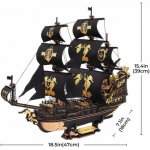 ROBOTIME Rokr 3D dřevěné puzzle Barokní loď 603 ks – Zboží Dáma