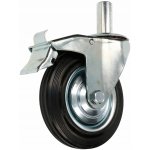 Ocelové kolo pro lešení 160 mm s brzdou a hladkým čepem – Hledejceny.cz