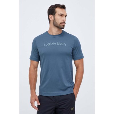 Calvin Klein Tréninkové tričko Performance s potiskem 00GMF3K133 šedá