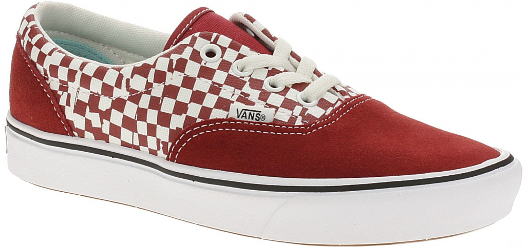 Vans boty ComfyCush Era Tear Check/Racing Red/True white