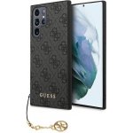 Pouzdro Guess 4G Charms Samsung Galaxy S23 Ultra šedé – Hledejceny.cz