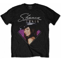 Shania Twain tričko Purple Photo Black pánské