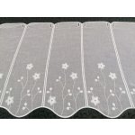 Záclona na vitrážku vyšivaná 11768/0001 50 cm – Zboží Mobilmania