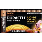Duracell Plus Power AAA 16ks MN2400B16 – Zboží Mobilmania