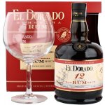 El Dorado 12y 40% 0,7 l (dárkové balení 1 sklenice) – Hledejceny.cz