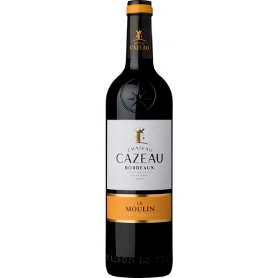 Maison le Star Vin de Bordeaux AOP château Cazeau Le Moulin, suché červené, 14,5%, 0,75 l (holá láhev) – Hledejceny.cz