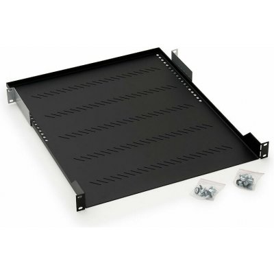 Triton Polička s perforací 1U/350mm, max.nosnost 40kg, RAB-UP-350-A1 – Hledejceny.cz