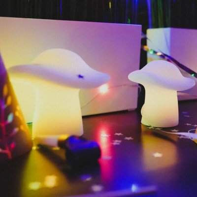 SIRIUS LED svíčka houby bílá sada 2 kusy 8,5 a 9 cm – Hledejceny.cz