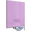 Tabule Glasdekor Magnetická skleněná tabule 30 x 40 cm světle růžová