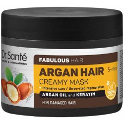 Dr. Santé Argan krémová maska pro poškozené vlasy Argan Oil and Keratin, Intensive Care, Tree-Step Regeneration 300 ml
