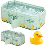 Ecotoys Vanička pro děti skládací cestovní vana s výpustí šedá – Hledejceny.cz