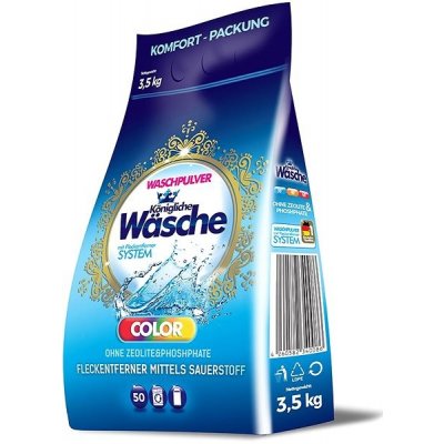 Königliche Wäsche prací prášek Color na barevné prádlo 50 PD 3,5 kg – Zbozi.Blesk.cz