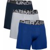Boxerky, trenky, slipy, tanga Under Armour Charged Cotton 6in 3 páry Royal