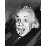 Plakát, Obraz - Albert Einstein Sticking Out His Tongue, 30 × 40 cm – Zboží Mobilmania