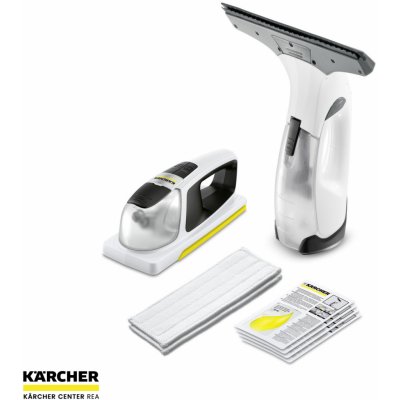 Kärcher 1.633-219.0 set čističe oken WV 2 Premium Plus White a vibračního bateriového čističe KV 4 White