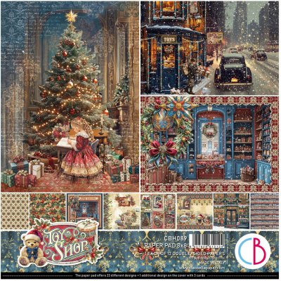 CIAO BELLA Sada oboustranných papírů Toy Shop 20,3cm20,3cm, 12ks – Zboží Dáma