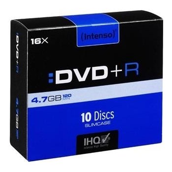 Intenso DVD+R 4,7GB 16x, slimbox, 10ks (4111652)