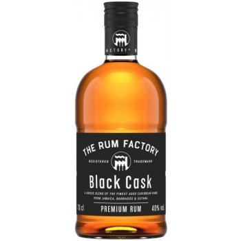 The Rum Factory Black Cask 40% 0,7 l (karton)