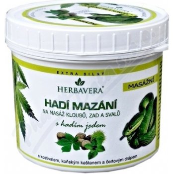 Herbavera Hadí mazání s konopím 500 ml