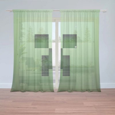 Záclony Green Blocks: 2 ks - 150x250 cm - Sablio – Hledejceny.cz