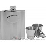 Kapesní ocelová nerezová lahev 98289 ocelová nerezová láhev s kalíšky – Sleviste.cz