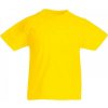 Dětské tričko Fruit of the Loom Lehké dětské tričko Original Žlutá