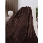 MKLuzkoviny.cz Beránková deka mikroplyš Exclusive Laura tmavě hnědá 150x200 – Hledejceny.cz